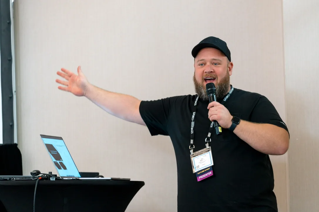 Jesse Maitland presenting at Capture Summit